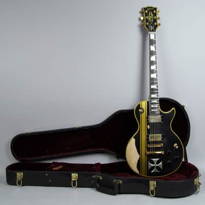 Gibson Les Paul Custom James Hetfield "Iron Cross" Replica 1973 Black Guitar W/HSC USA image 1