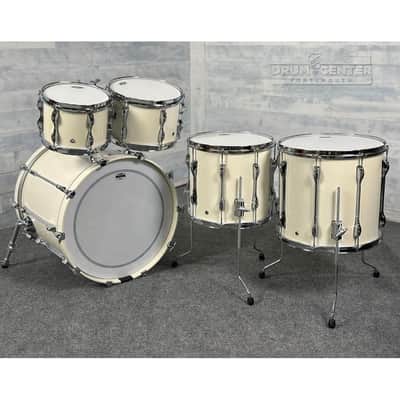 Yamaha Recording Custom 5pc Drum Set 22/10/12/14/16 Polar White image 2