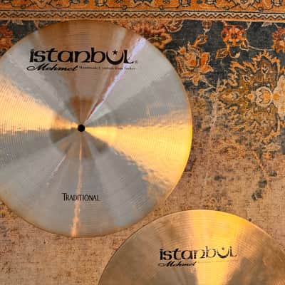 Rare Istanbul Mehmet TRADITIONAL 16” Hihats DARK WARM HUGE Tone! 1412 1582 g Beautiful! image 3