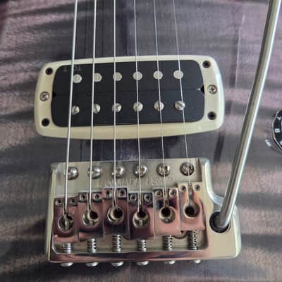 PRS S2 Custom 24-08 Faded Gray Black Purple Burst Mannmade Bridge GigBag + Case Candy image 3