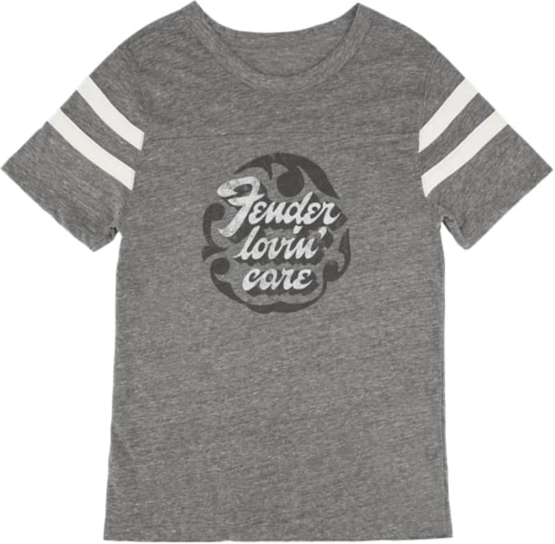 Mint Fender "Lovin' Care" Women's Football T-Shirt, Gray, Small - #9123014306 image 1