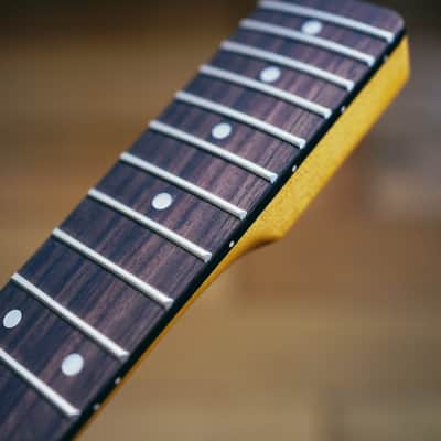 Telecaster Neck – Vintage Maple & Rosewood | 21 Frets | Nitro Satin Finish | Bone Nut image 12