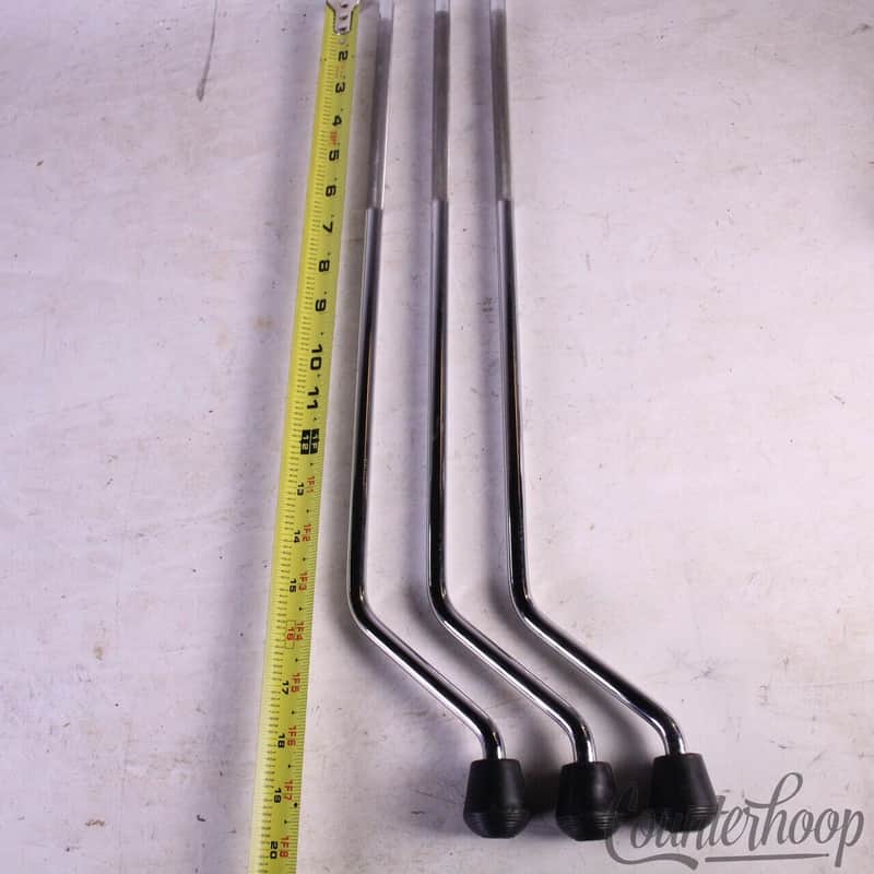 Floor Tom Drum Legs 7/16" Rubber Feet 11mm image 1