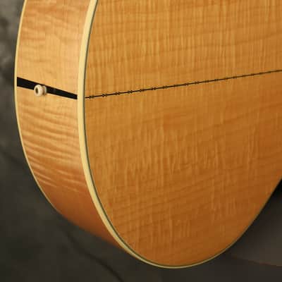 1962 Gibson J-200 Natural/BLONDE with highly figured flame maple back + sides image 15