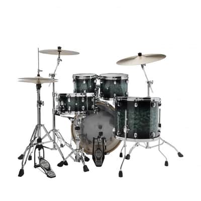 Tama MBS42S-MSL Starclassic Performer Shell Kit 4 pcs - Molten Steel Blue Burst/Chrome HW image 24