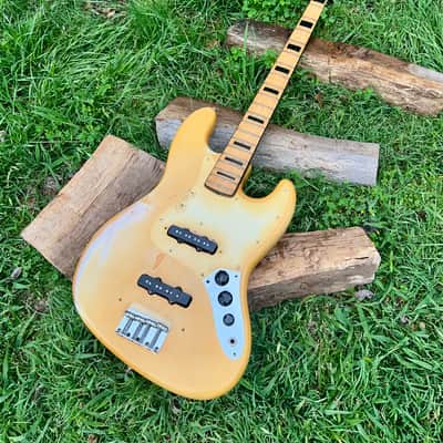 Vintage Fender Jazz Bass 1973 - Tuxedo Appointments Olympic White w Black Guard, Black Binding and Blocks image 11