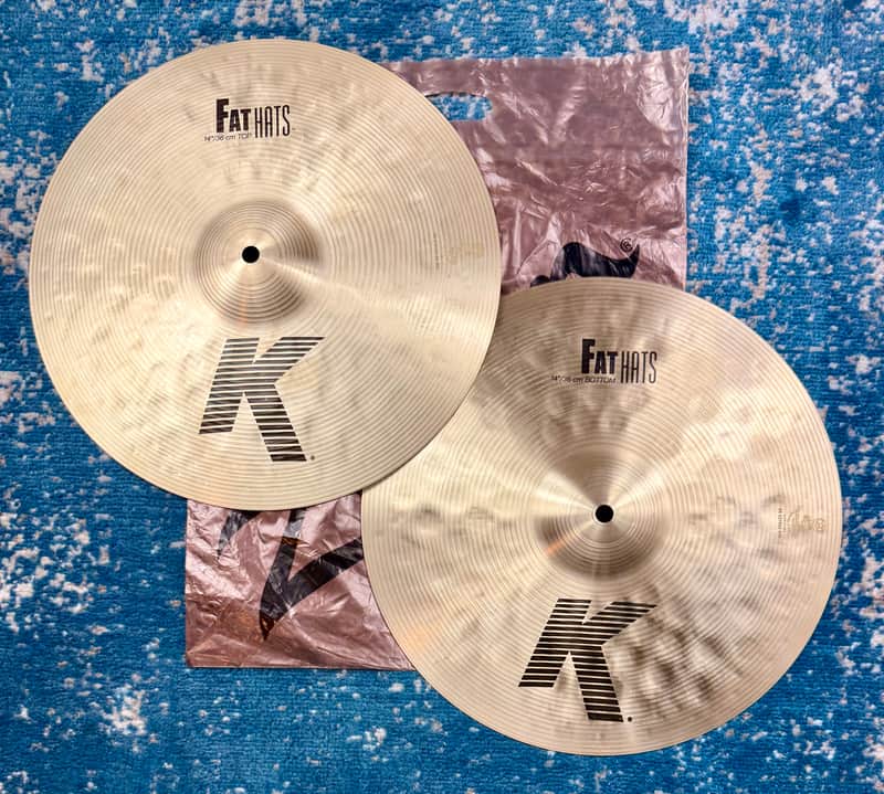 Don’t pay £485!! (LIKE NEW) 14” Zildjian K FAT HATS 1077g 1273g image 1
