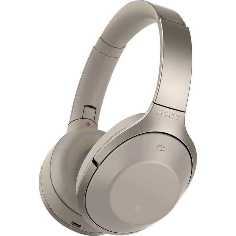 Sony MDR-1000X/C Gray-Beige Hi-Res Bluetooth Wireless Noise Cancelling Headphones image 1