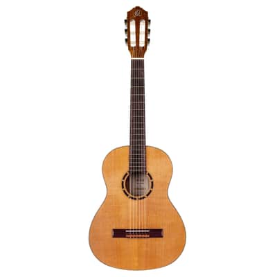 Ortega R122G-3/4 Family Series Cedar Top Mahogany Neck 3/4 Size Nylon 6-String Classical Acoustic Guitar w/Gig Bag image 4