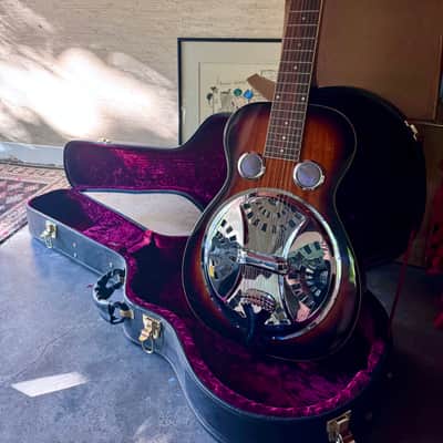 Gold Tone PBS-8 Paul Beard Signature Series 8-String Squareneck Resonator Guitar - tobacco Sunburst high gloss image 1