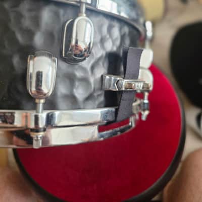 Tama MP125ST 5x12" Mike Portnoy Melody Master Signature Steel Snare Drum 2010s - Hammered Black image 3