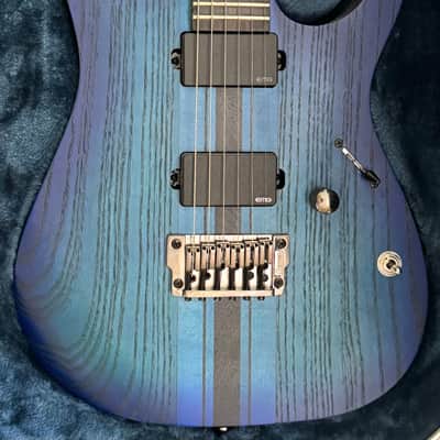 Ibanez RGIT20FE-SBF Iron Label Neck Through 2017- Sapphire Flat image 2