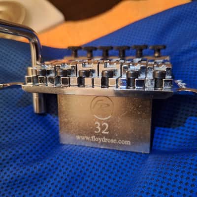 Clean! Original German Floyd Rose (OFR) w/ Push-In Arm - Chrome image 12