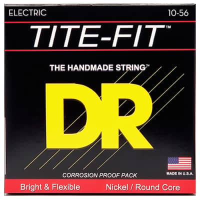 JH 10 Tite Fit Nickel Plated electric guitar Medium à Super Heavy 10-56 DR Strings image 2