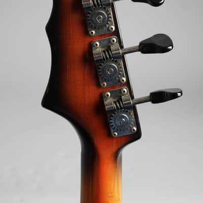 Burns Jazz Bass Solid Body Electric Bass Guitar (1964), ser. #6326, black tolex hard shell case. image 6