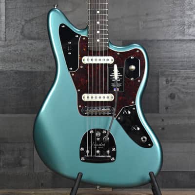 Mint Fender American Professional Classic Jaguar Rosewood Fingerboard Faded Sherwood Green Metallic Included: Deluxe Gig Bag image 1