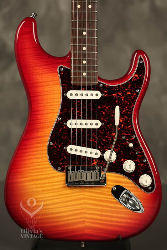 2002 Fender Special Run American Series Stratocaster FLAME MAPLE TOP Aged CSB image 1