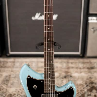 Novo Limited Serus J Electric Guitar - Daphne Blue over '64 3-Tone Burst with Gig Bag image 5