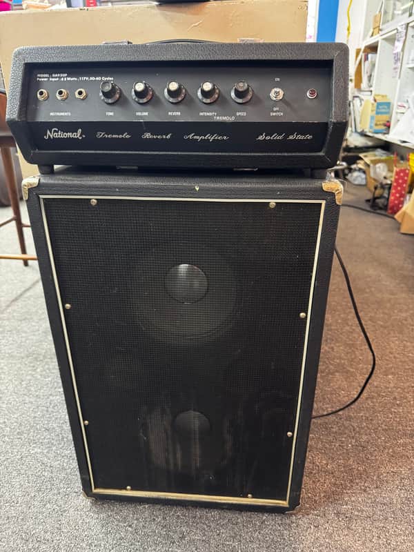 Vintage National GA920P W/original 2x8 speaker cabinet - Good