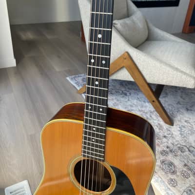 Martin D-28 1969 Natural. Brazilian Rosewood sides & back OHSC image 4