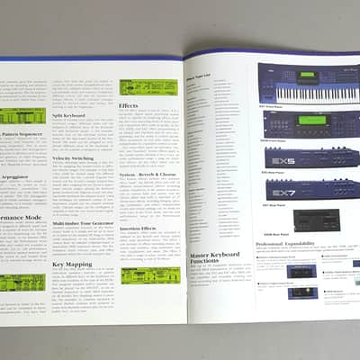Yamaha EX7 EX5 EX5R Synth Series - Original Brochure! image 2