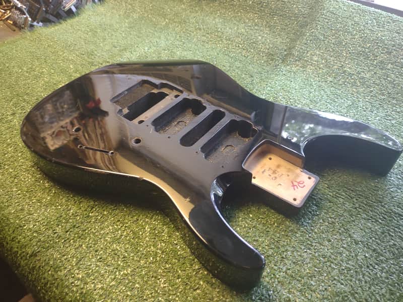 Jackson Vintage PS4 Super Strat Body 1990s - Original Factory Gloss Black Finish image 1