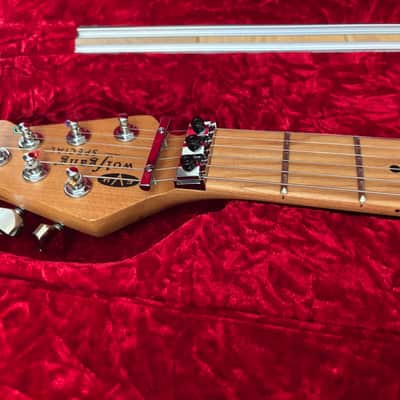 EVH Wolfgang WG QM with baked maple neck and EVH WG case - Chlorine Burst image 9