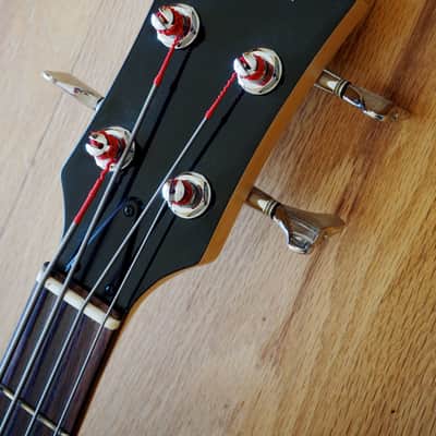 Yamaha BEX4 Hollowbody Acoustic Electric Bass Guitar w/ Piezo Pickup & Hardshell Coffin Case image 4