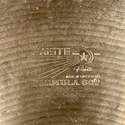 17" Paiste Formula 602 Pre-Serial 1960s Crash Ride Cymbal 1526g *Video Demo* image 5