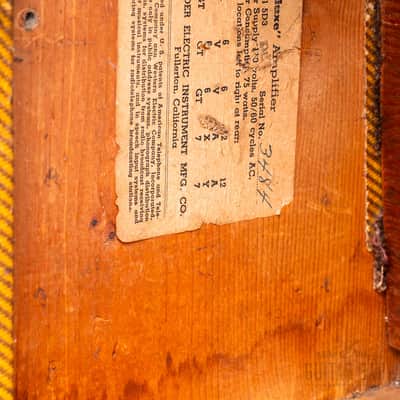1954 Fender Tweed Deluxe 5D3 Wide Panel Vintage Tube Amp 1x12 w/ Jensen P12R image 11