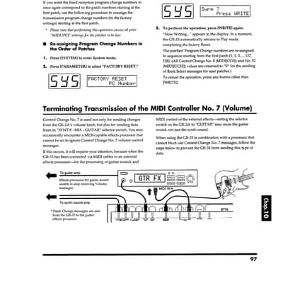 Roland GR-33 — Owners Manual User Guide Instructions — 127 Pages — USA Made image 9