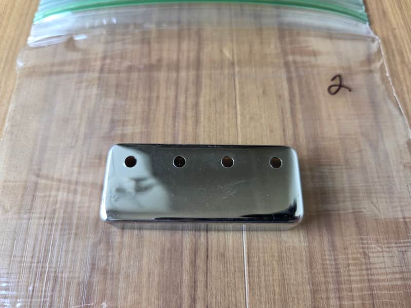 Vintage 1970's Gibson EB Bass Mini Humbucker Chrome Pickup Cover! image 1