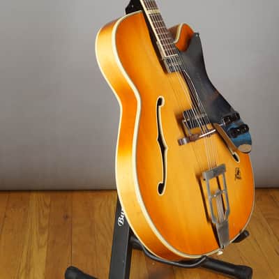 Framus Billy Lorento Archtop 1950s /Orange burst w Video image 10