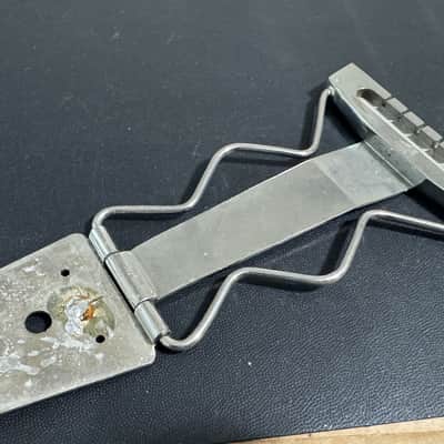 Gibson Vintage 1959 Gibson ES-175 Nickel Zig Zag Tailpiece 1957 1958 1960 1961 image 5