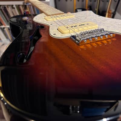 TRADES WELCOME Fender Modern Player Telecaster Thinline Deluxe roasted maple neck Seymour Duncan Affinity locking tuners image 11