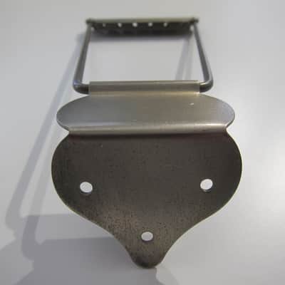 Harmony & Silvertone Archtop & Flat Top Guitar Tailpiece Authentic Vintage Part Circa-1950s-1960s-Nickel Silver image 7