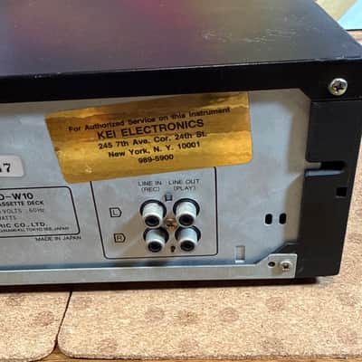 SANSUI D-W10 Twin Auto Reverse Cassette Deck Made in Japan Headphone Jack Black image 13
