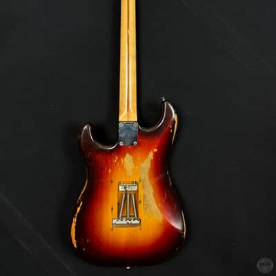 Fender Stratocaster from 1958 in sunburst finish with newer case image 2