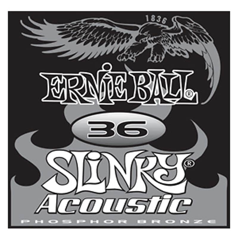 Ernie Ball single .036 Slinky Acoustic Phos Bronze image 1