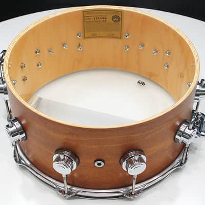 DW Collectors Maple/Spruce 6.5" x 14" Snare Drum w/ VIDEO! Honey Satin Oil image 7