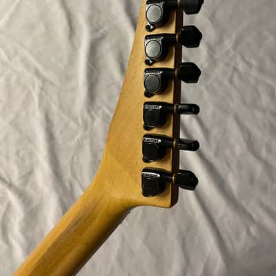 Arbor G-410 Electric Guitar SSS Strat Style Floyd 1980s - Washed Out Red / Blue image 17