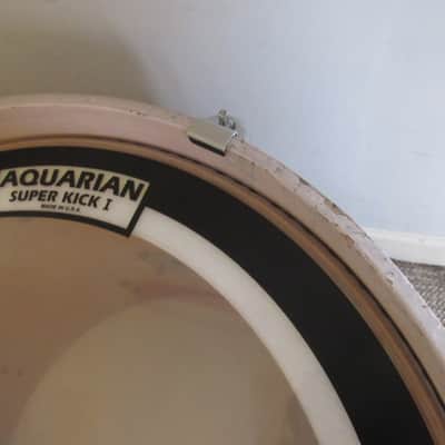 Yamaha Tour Custom Maple Drum Kit in Sakura White (Pink). 22,12,16 - Roadworn image 18