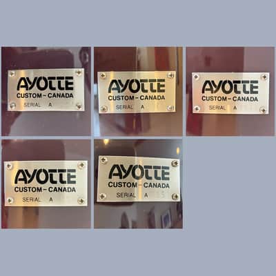 Ayotte Custom 5-pc Maple Drum Kit (Ray Era) – 22/16/14/12/10 – Transparent Purple – Delivery Available image 10