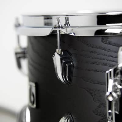 British Drum Co Raven Club Drum Shell Kit (12", 16", 22") - Black Ash Birch image 9