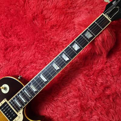 Aria Pro II LS-800VD Leopard Model 1980 - Brown Sunburst (Tobacco Burst) - Les Paul Standard - Flame Top - Made In Japan - MIJ image 6