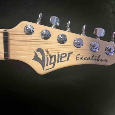 Vigier Excalibur Indus 2020 (Satin/Matte White with Satin Matte Black Pickguard, Trem) image 9