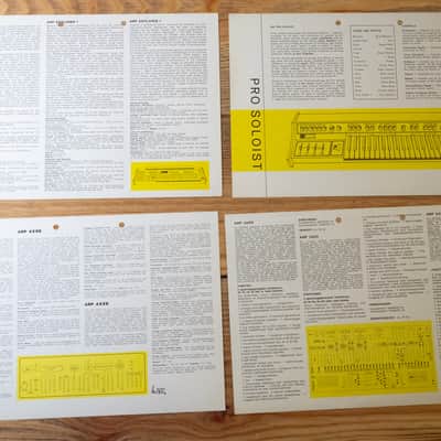 Lot: 6x A4 ARP adverts + 3x KORG Owner's manuals image 6