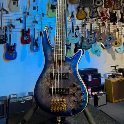 Used Ibanez SR2605E-CBB Premium Soundgear Bass - Cerulean Blue Burst, Free Plek and Ship! image 5
