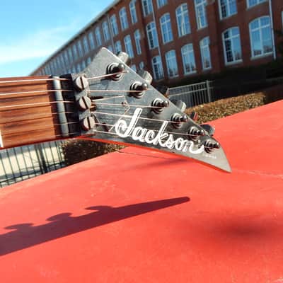 Jackson Dinky 1988 Fire Lava Crackle Signed By Grover OHSC image 10