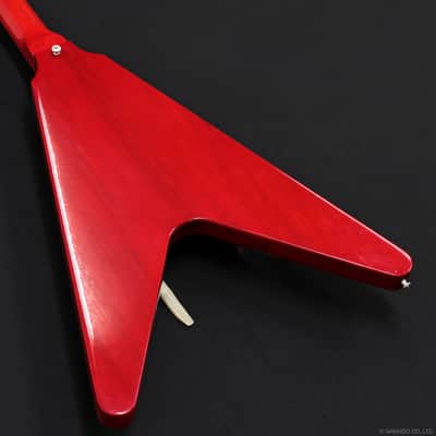 Gibson Custom Shop 1967 Flying V-K Korina w/Vibrola 2001 Cherry image 19